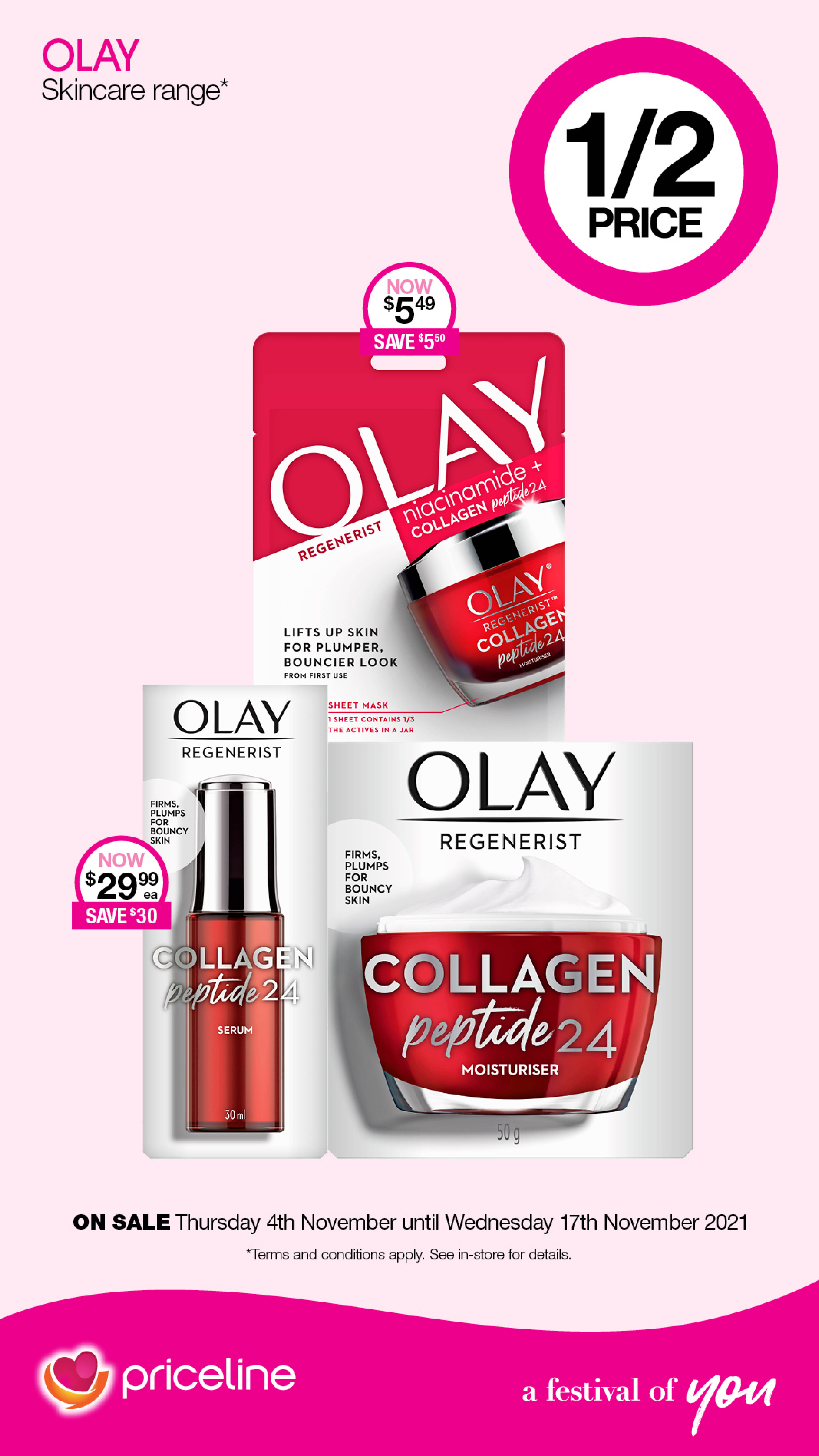 1 2 Price On Olay At Priceline